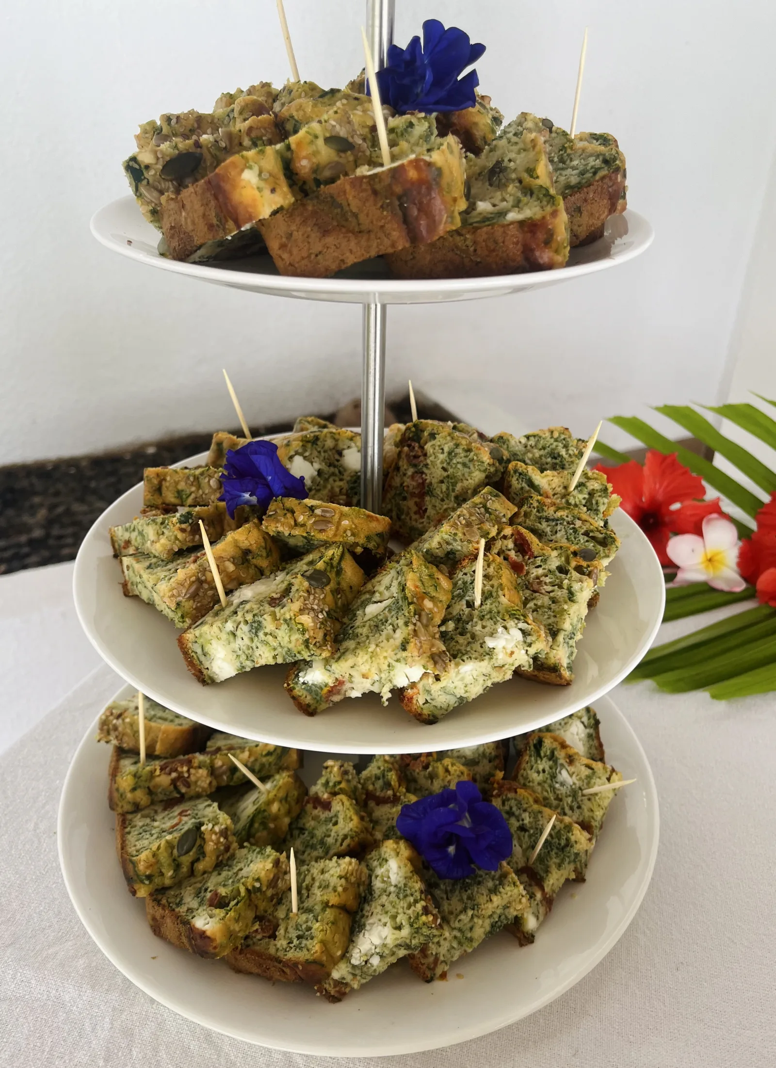 Cake Féta Tomates Séchées Épinards