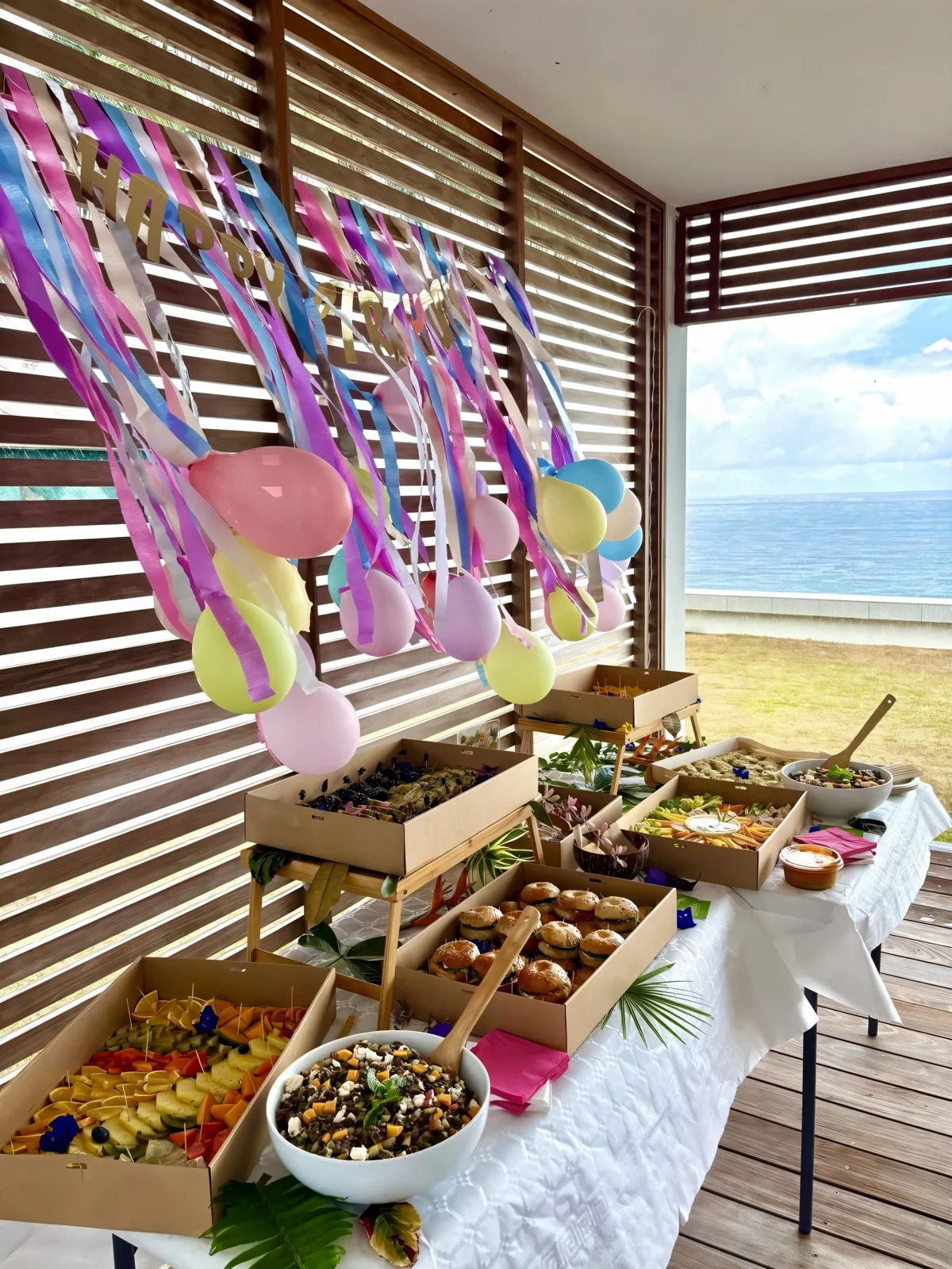 Brunch GWAKA &eacute;v&eacute;nement avec d&eacute;coration balloons