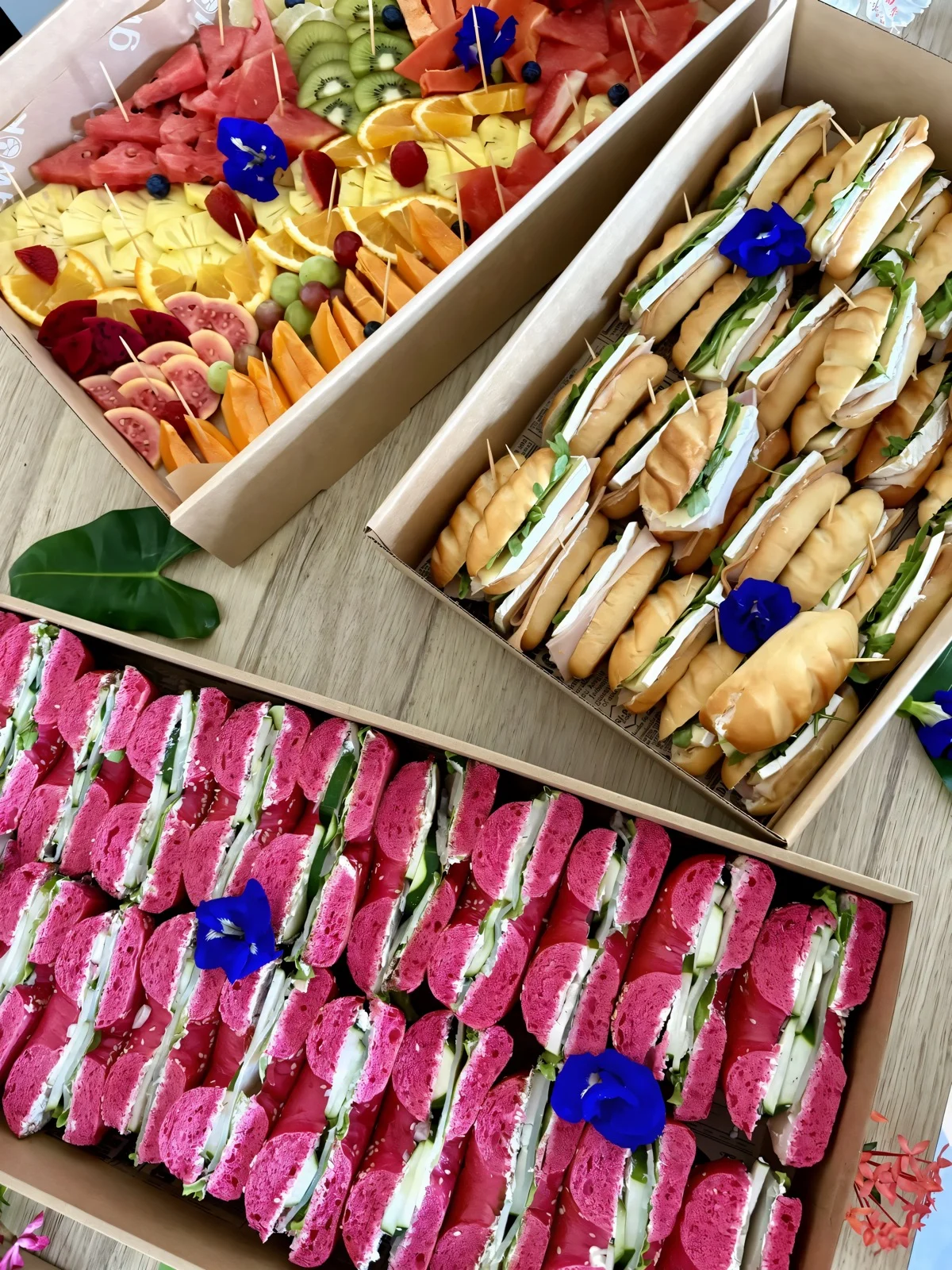 Boxes fruits et sandwiches GWAKA